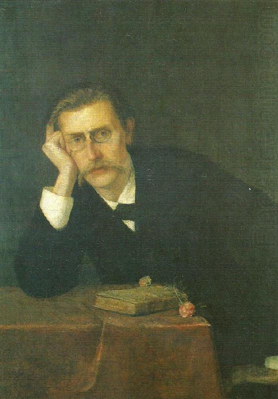 Ernst Josephson portratt av j.p. jacobsen china oil painting image